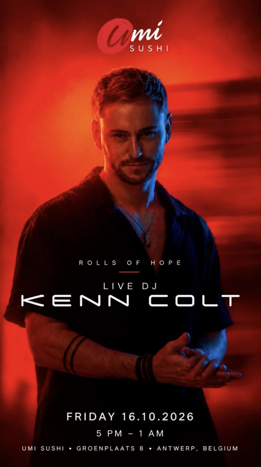 Rolls of Hope - Umi Sushi - Live DJ